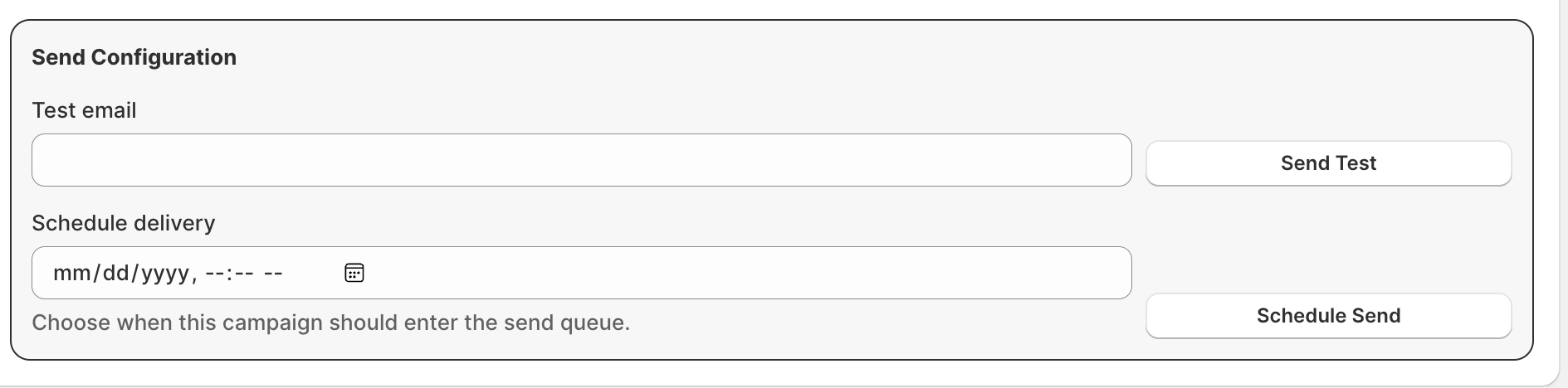 Campaign testing and scheduling